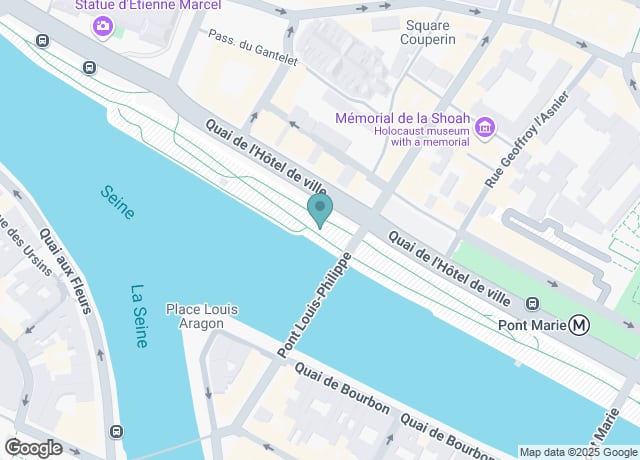 Sous le Pont Louis-Philippe, Berges Rive Droite, Voie Georges Pompidou
