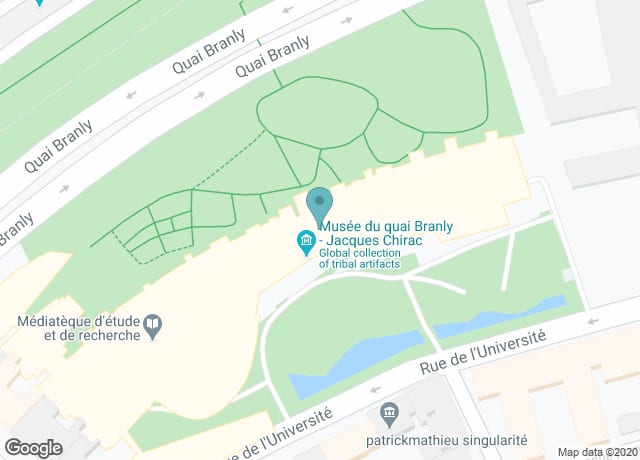 Map showing location of Musée du quai Branly - Jacques Chirac