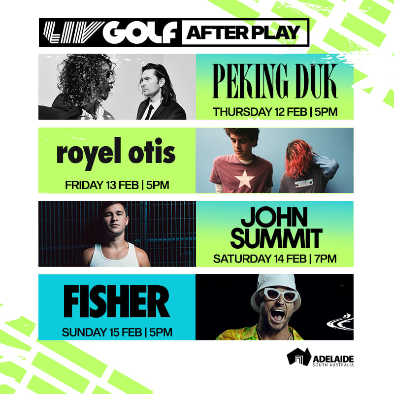 LIV Golf Adelaide 2026 - Concert Experience Upgrade 3
