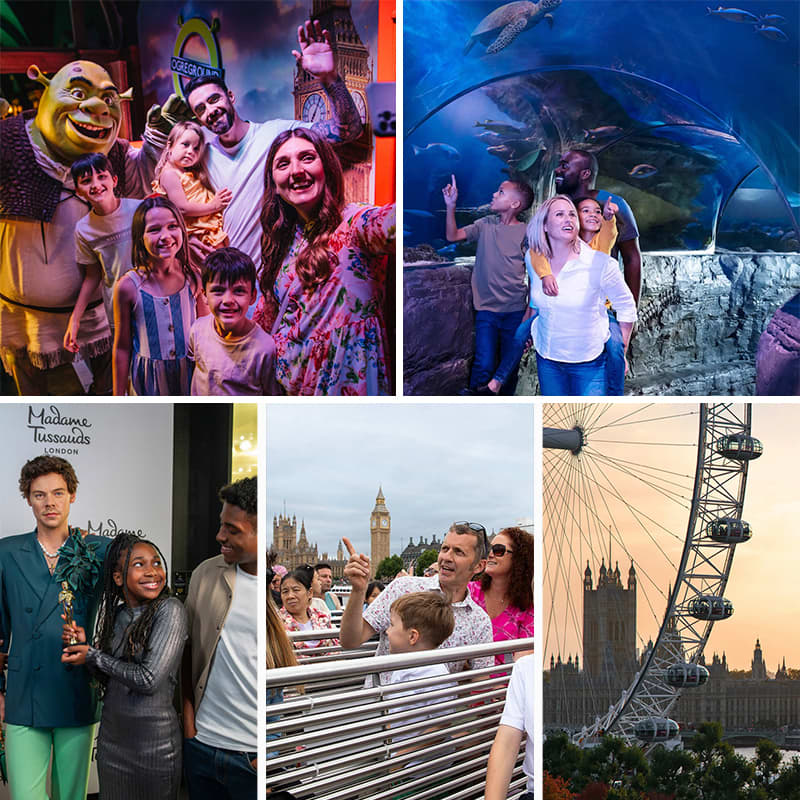 Madame Tussauds, London Eye, SEA LIFE Aquarium, Shrek's Adventure! & Big Bus Madame Tussauds, London Eye, SEA LIFE Aquarium, Shrek's Adventure! & Big Bus 2