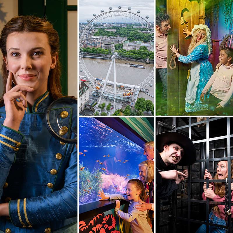 Madame Tussauds, London Eye, SEA LIFE Aquarium, Shrek's Adventure & Dungeon-