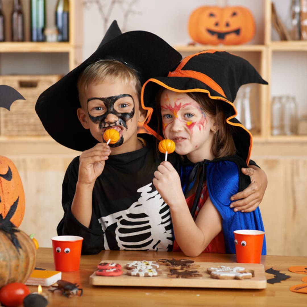 Halloween disco family gathering