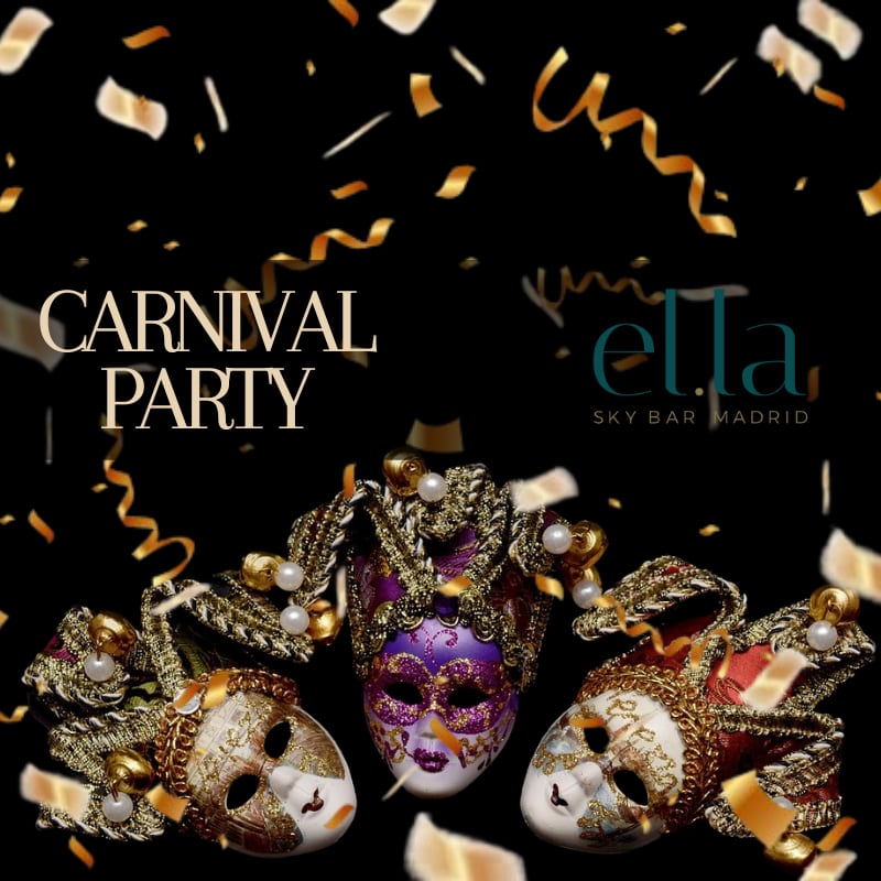 Fiesta de Carnaval en Ella Sky Bar en Madrid