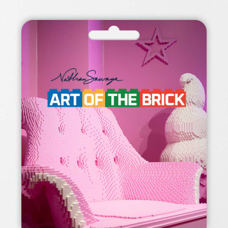 Affiche The Art of the Brick - Carte-cadeau