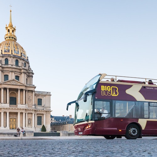 Affiche Big Bus Paris : Visite guidée Hop-on Hop-off + Croisière sur la Seine