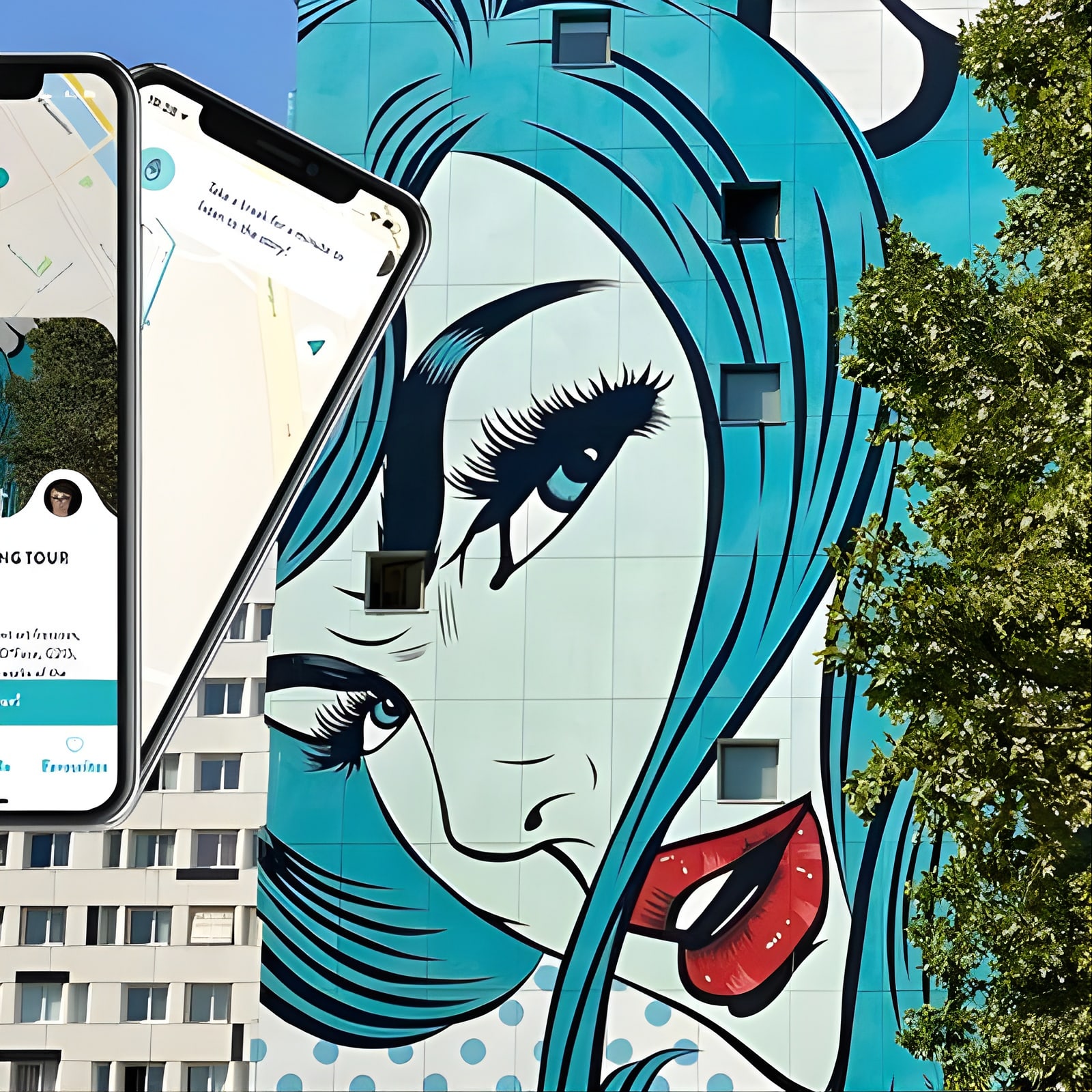 Affiche Paris Street Art, smartphone audioguided tour