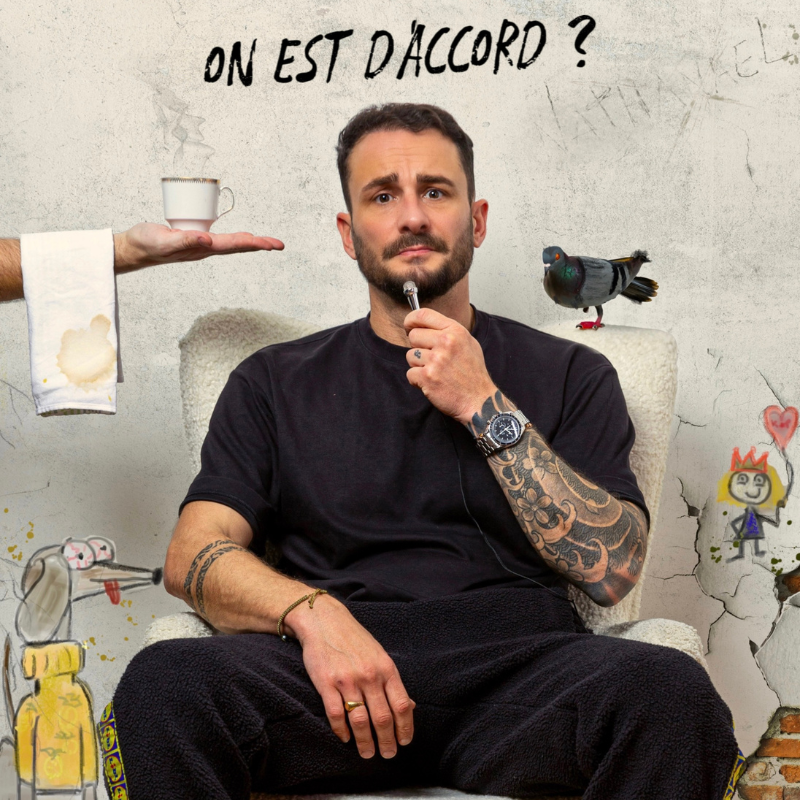 Affiche Vincent Scalera dans On est d'accord ? au Théâtre BO Saint-Martin