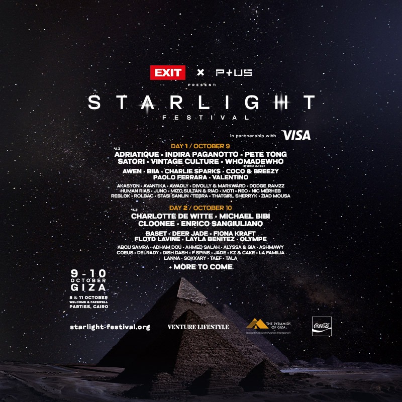 EXIT x P+US present: STARLIGHT Festival in partnership with Visa