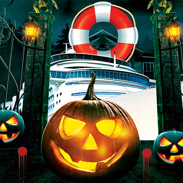 Affiche Croisière Latino Boat Party spécial Halloween