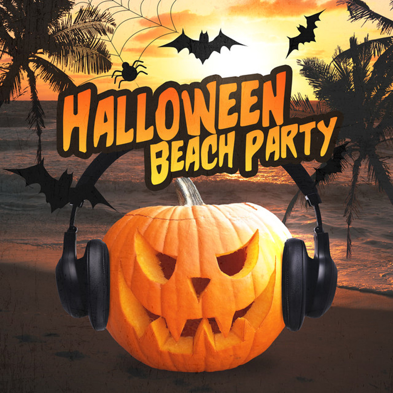 Affiche Halloween beach party