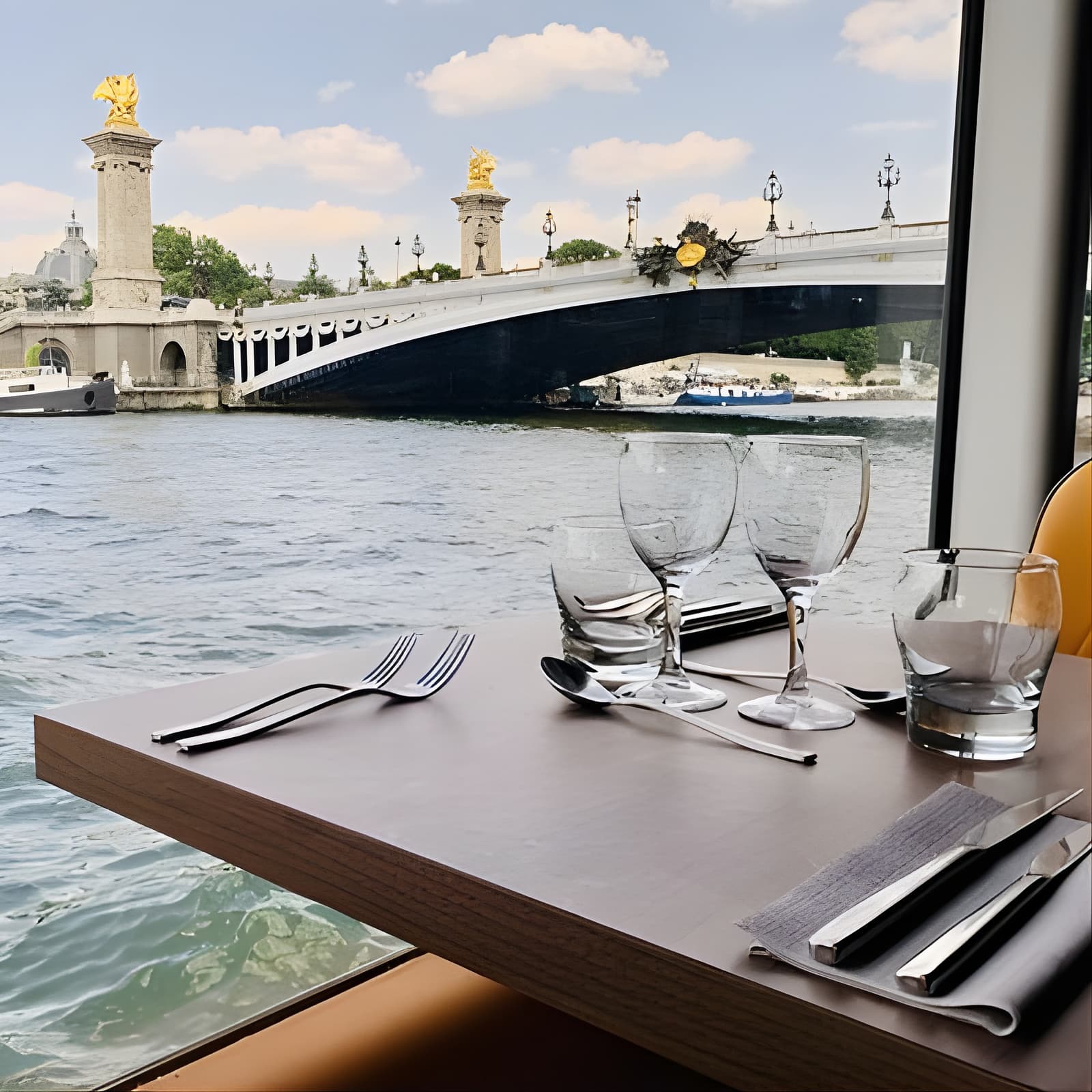 Affiche Seine Cruise Departure from Pont Alexandre III with Dinner Included