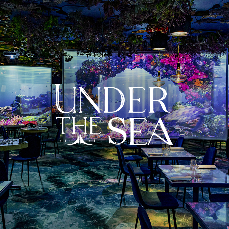 Affiche Under the Sea, une expérience culinaire immersive