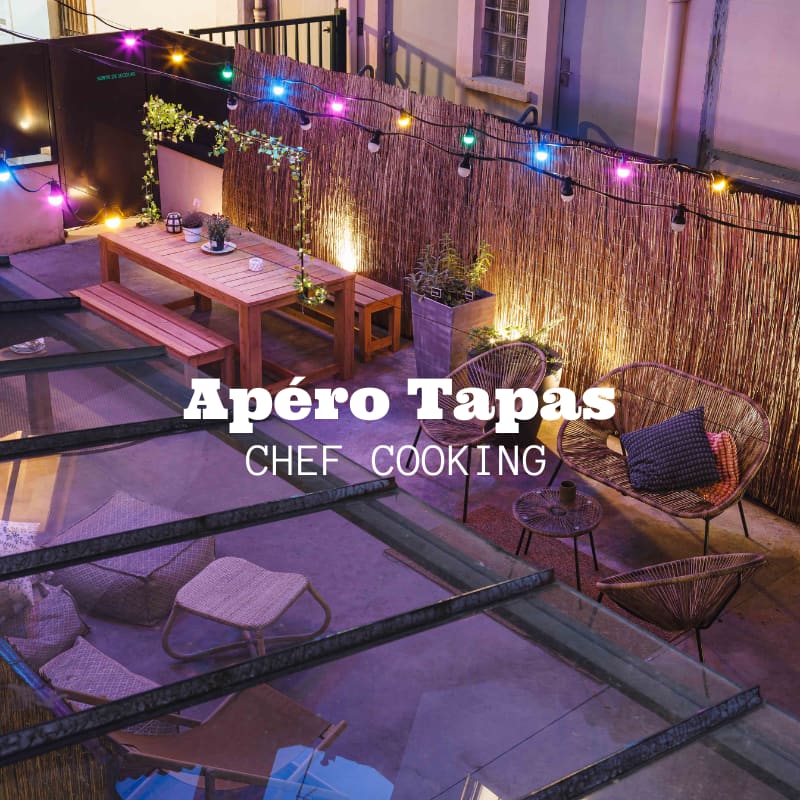 Affiche Apéro Tapas du Chef dans un cadre jazzy