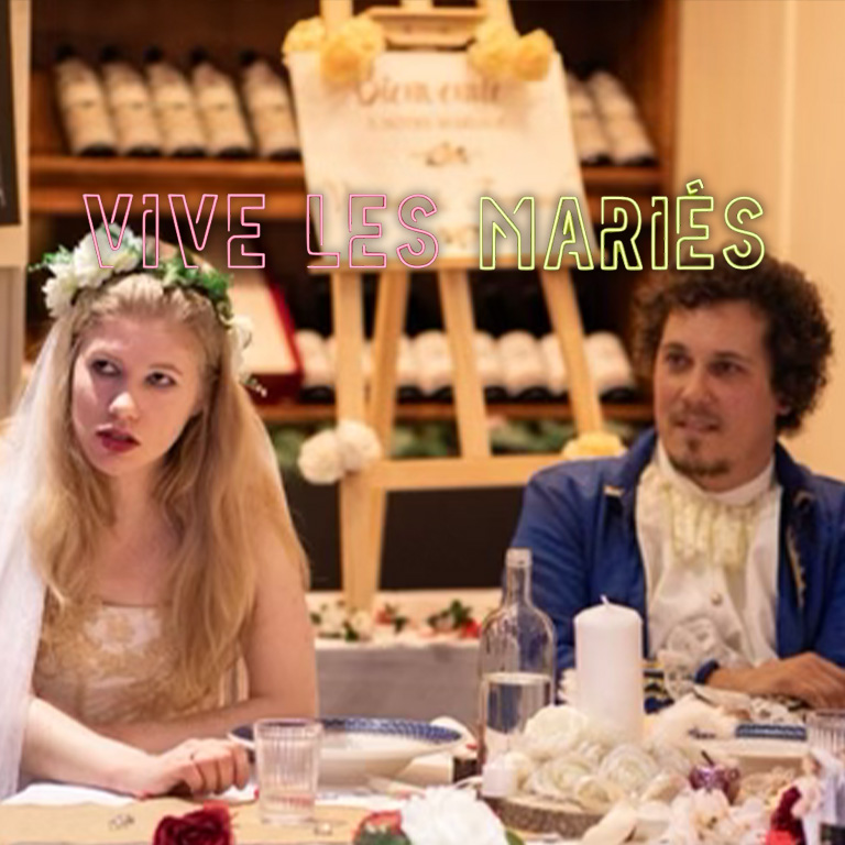 Affiche ‘Vive les mariés !’ : dîner-spectacle immersif