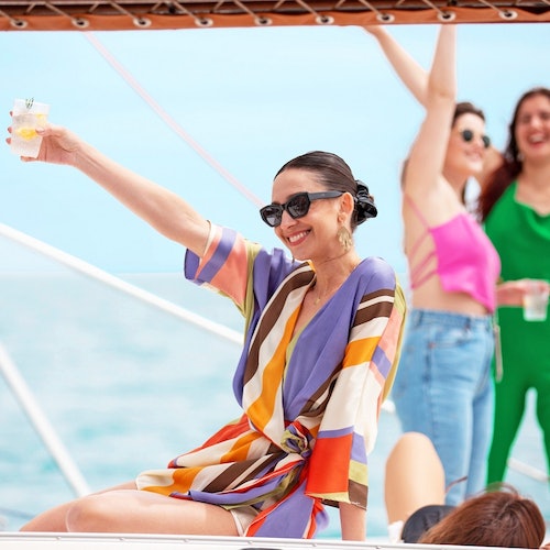 Barcelona: Catamaran trip in a small group