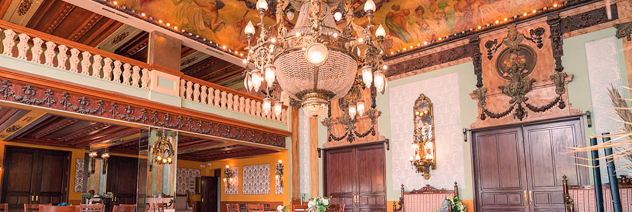 Salón Imperio del Real Liceo Casino de Alicante, Teselas Restaurante