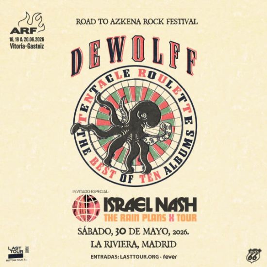 An image for the event DEWOLFF + ISRAEL NASH EN MADRID (ROAD TO AZKENA ROCK FESTIVAL) 2026