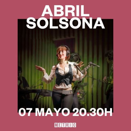 An image for the event Abril Solsona Live en Metric