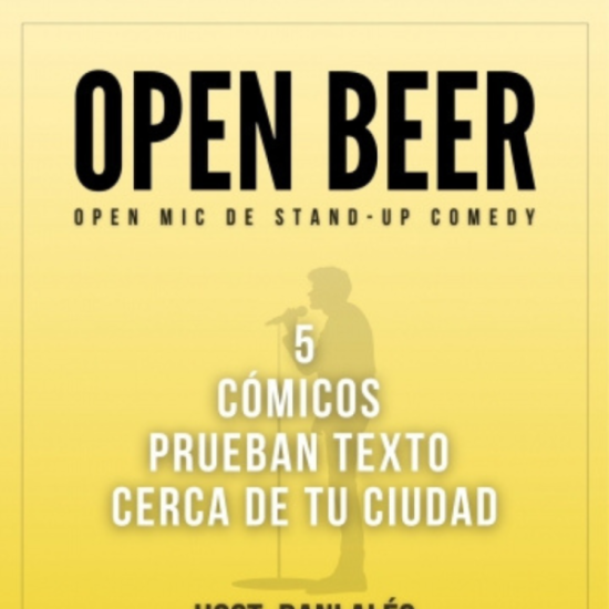 An image for the event OPEN BEER - Cómicos probando sus mierdas
