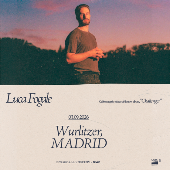 An image for the event Luca Fogale en Wurlitzer, Madrid 2026