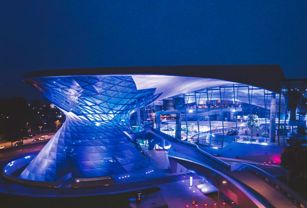 Doppelkegel-Eventlocation in der BMW-Welt